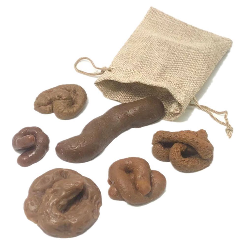 Fake Poop Gag Gift - 6 stuks poep-grapjes grappige grapjes grappige