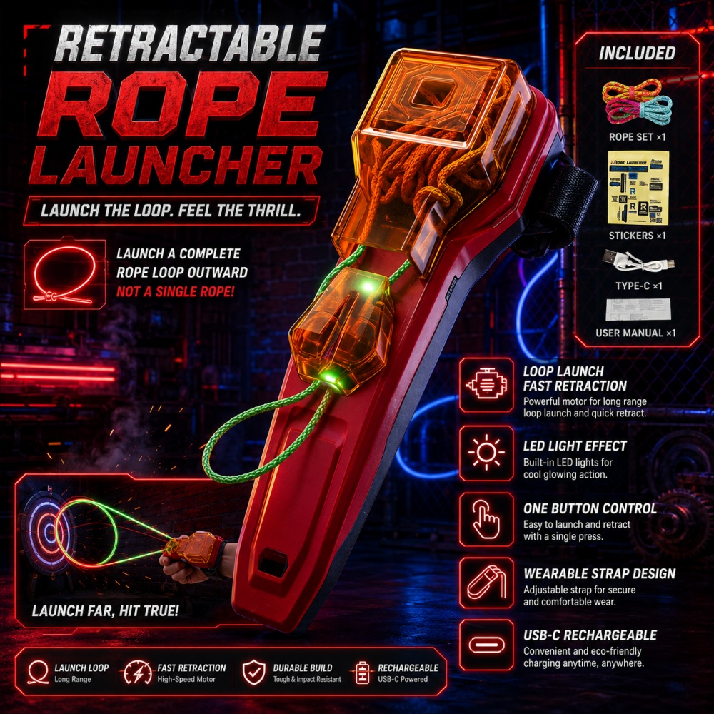 Novelty Gifts - Touwwerper Spinnenweb Schietspeelgoed Automatisch intrekbaar polsapparaat