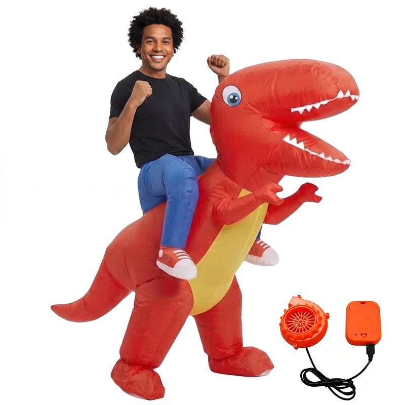 Opblaasbaar T-Rex-kostuum voor - Inflatable Dinosaur Costume Adult recensie en prijs