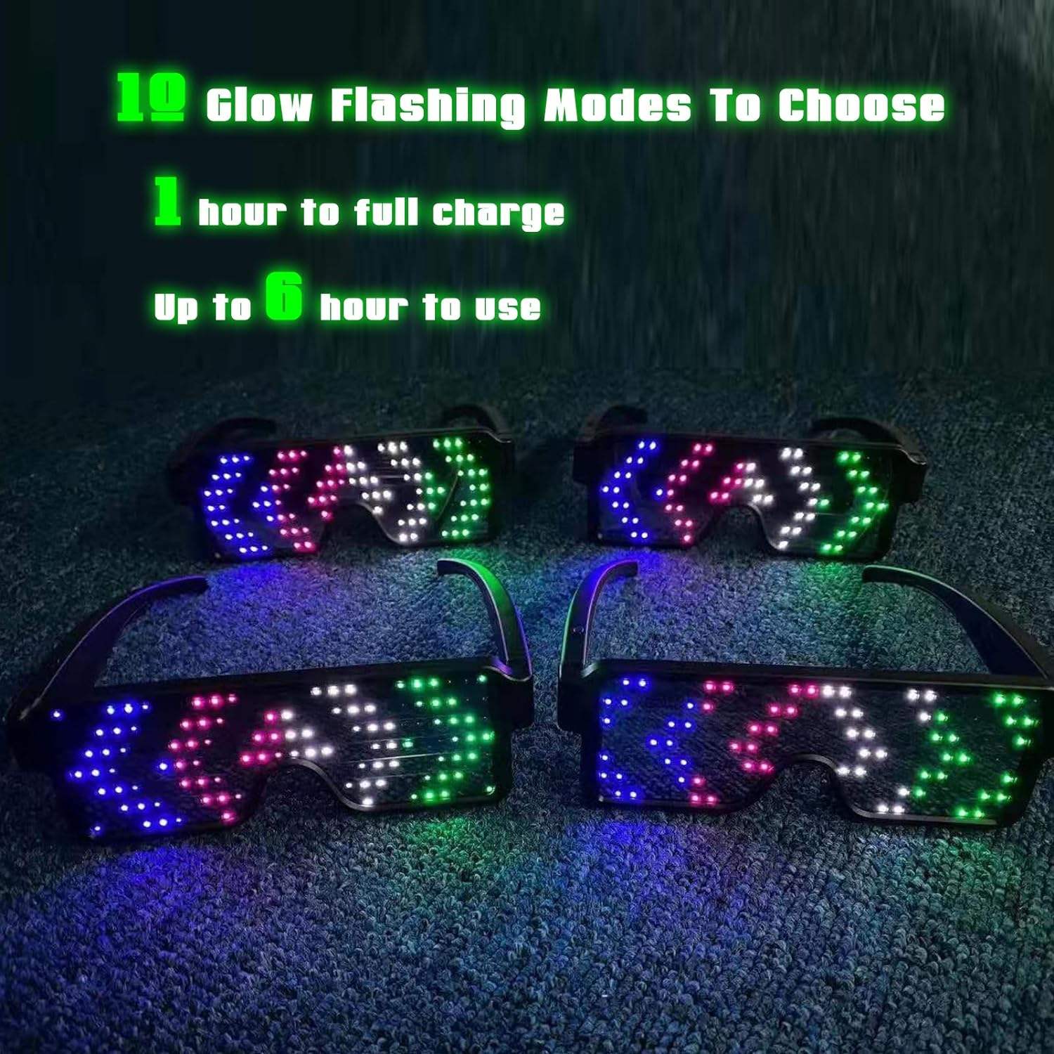 LED-bril Oplichtende dynamisch - Glow In The Dark Party Glasses recensie en prijs