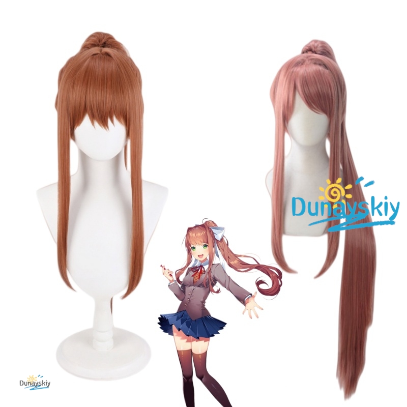 DDLC Monika Karakter Cosplay P - Anime Cosplay Wig Heat Resistant recensie en prijs