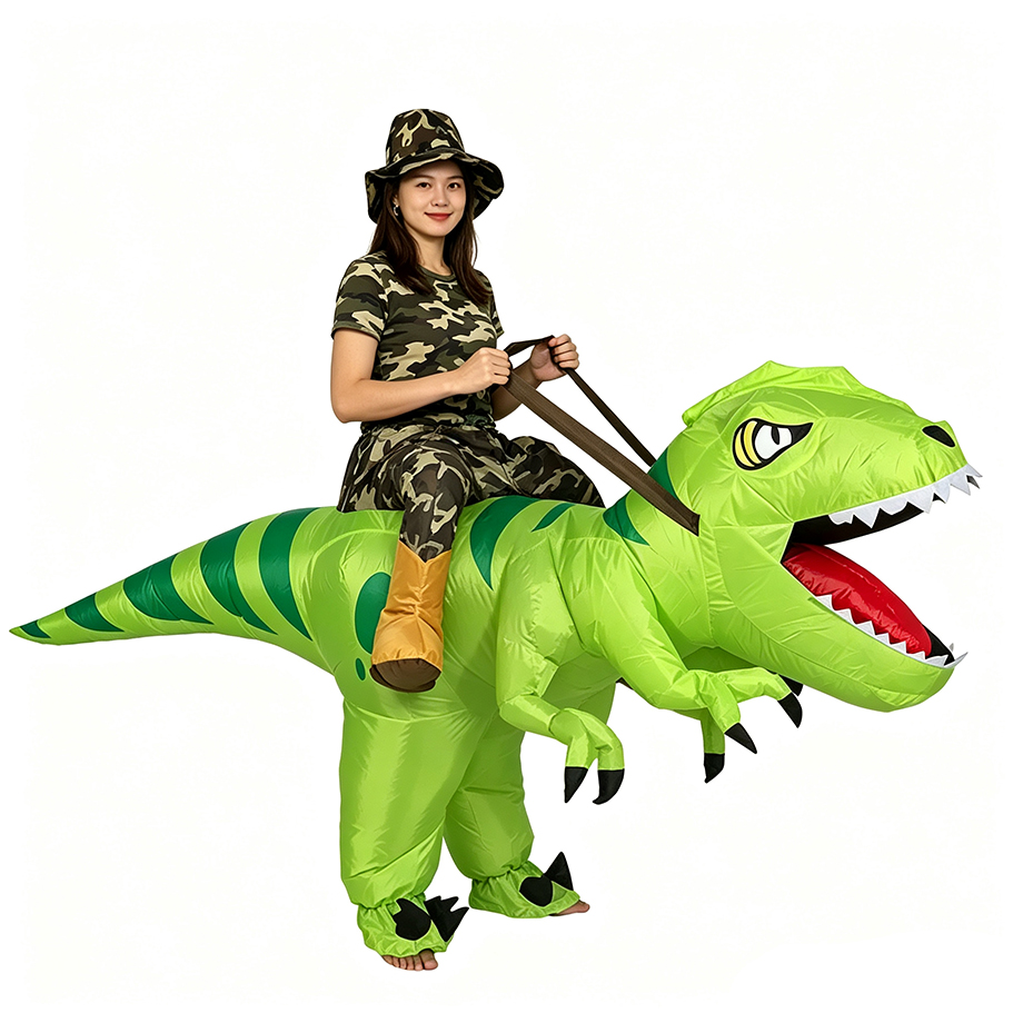 Opblaasbaar T-Rex Dinosaurus K - Inflatable Dinosaur Costume Adult recensie en prijs